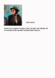Dilek özeren-Biyografi